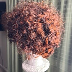 Voluminous Curly Copper Wig